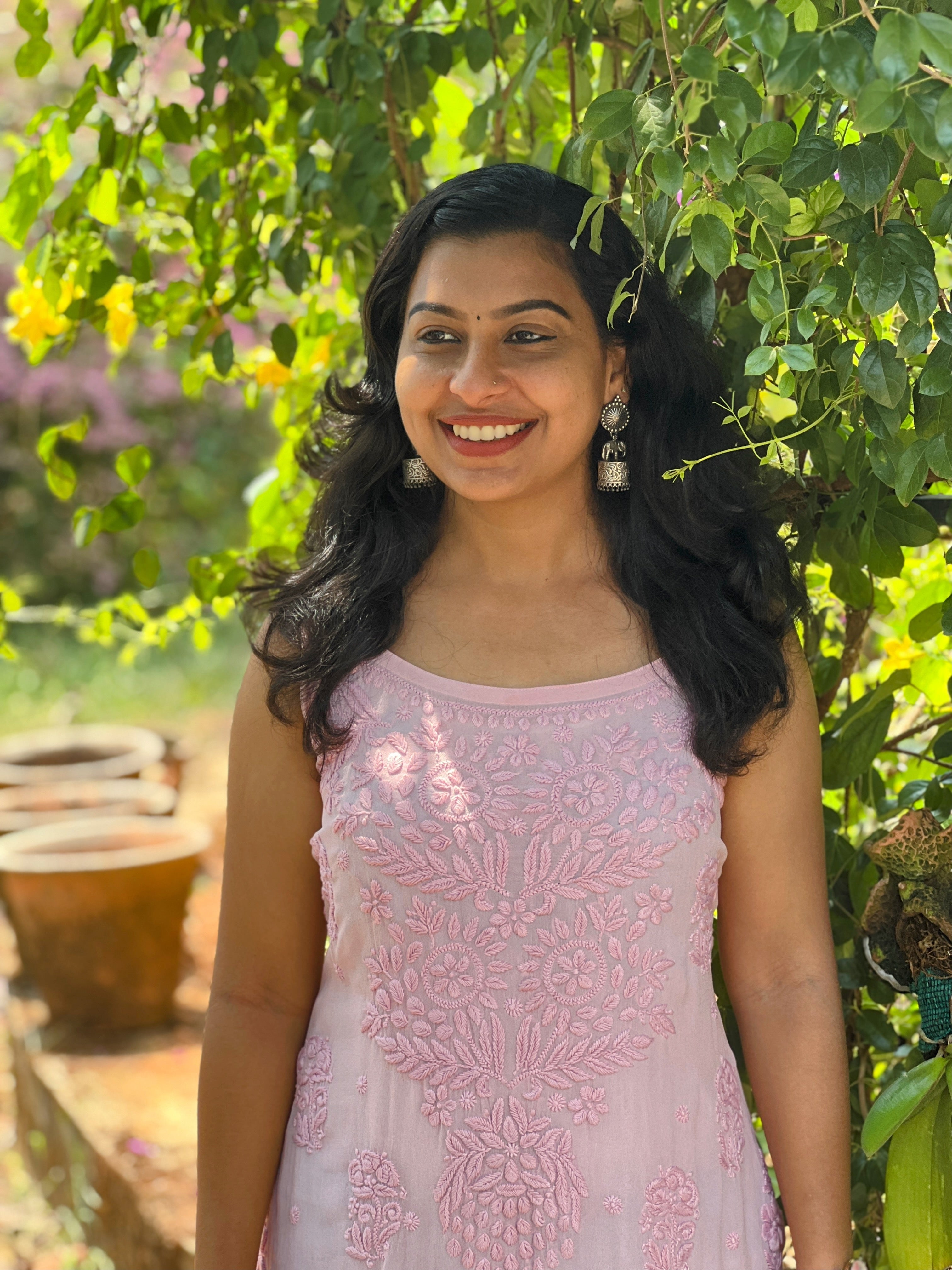 Premium Viscose Chikankari Sleeveless Kurti