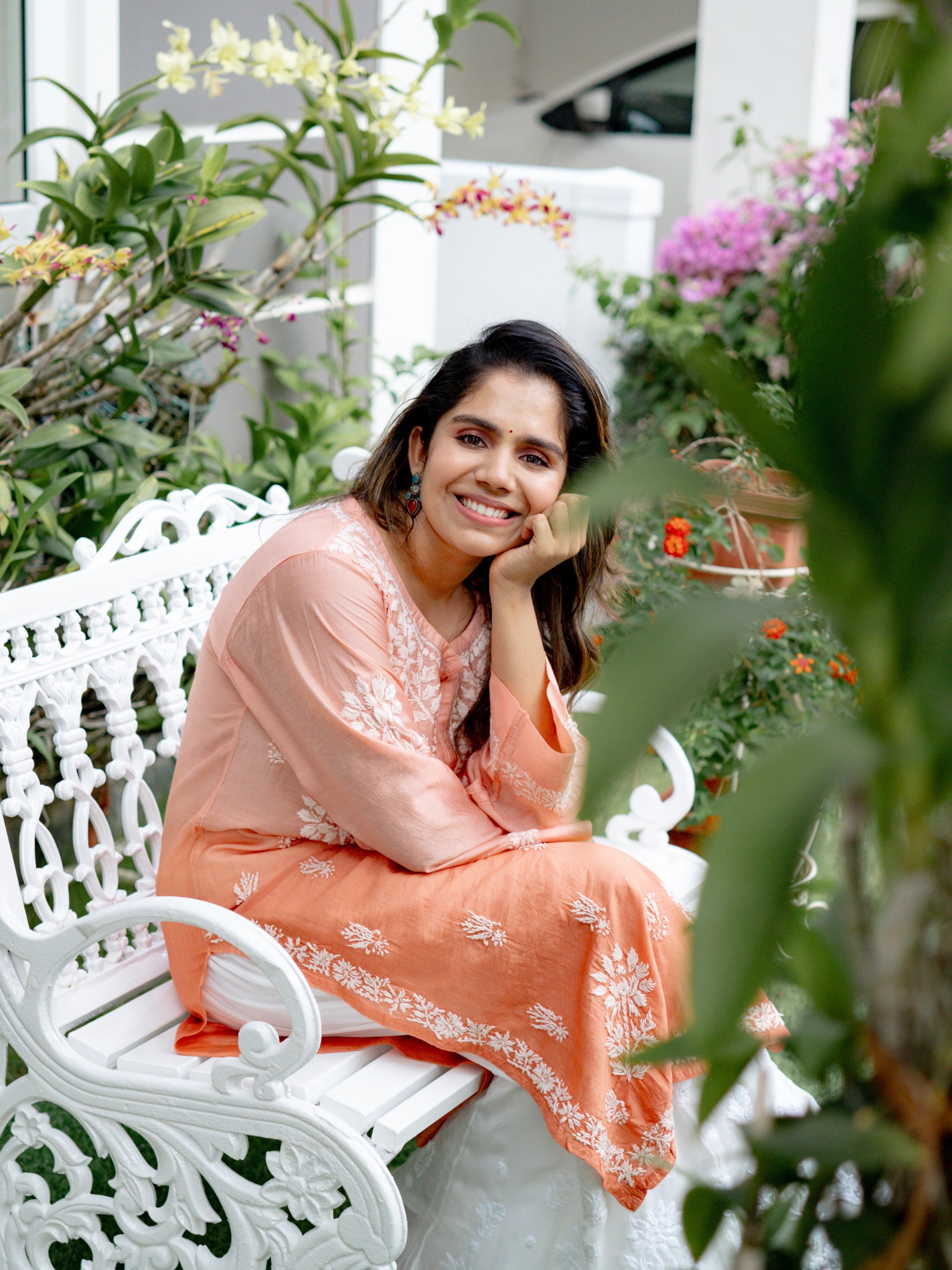 Pure Chanderi Straight Kurti