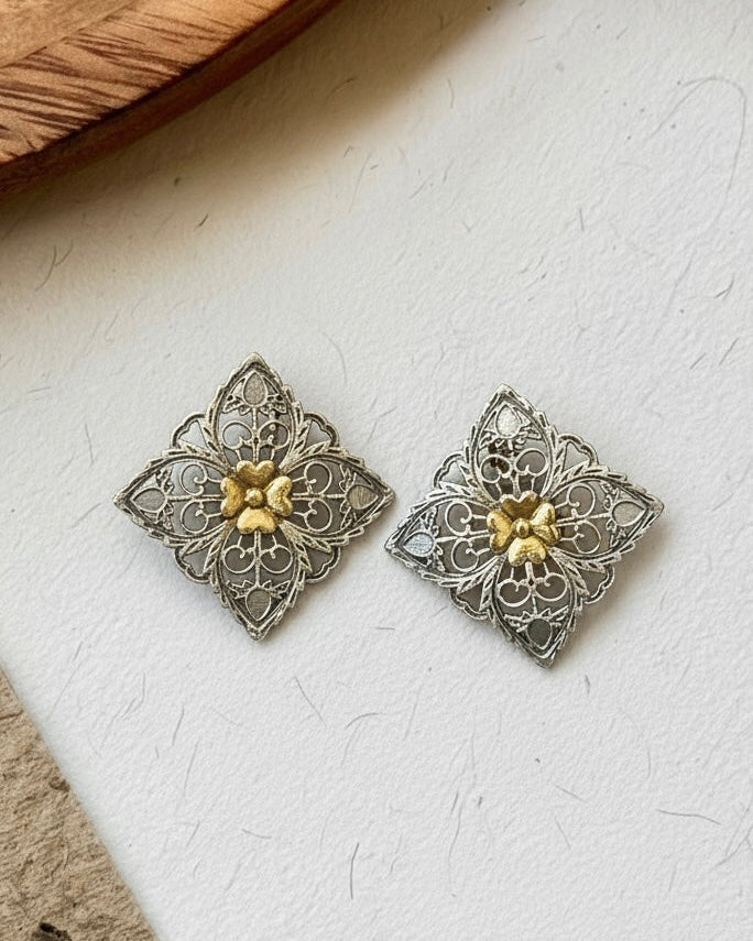 Lace Flower Studs