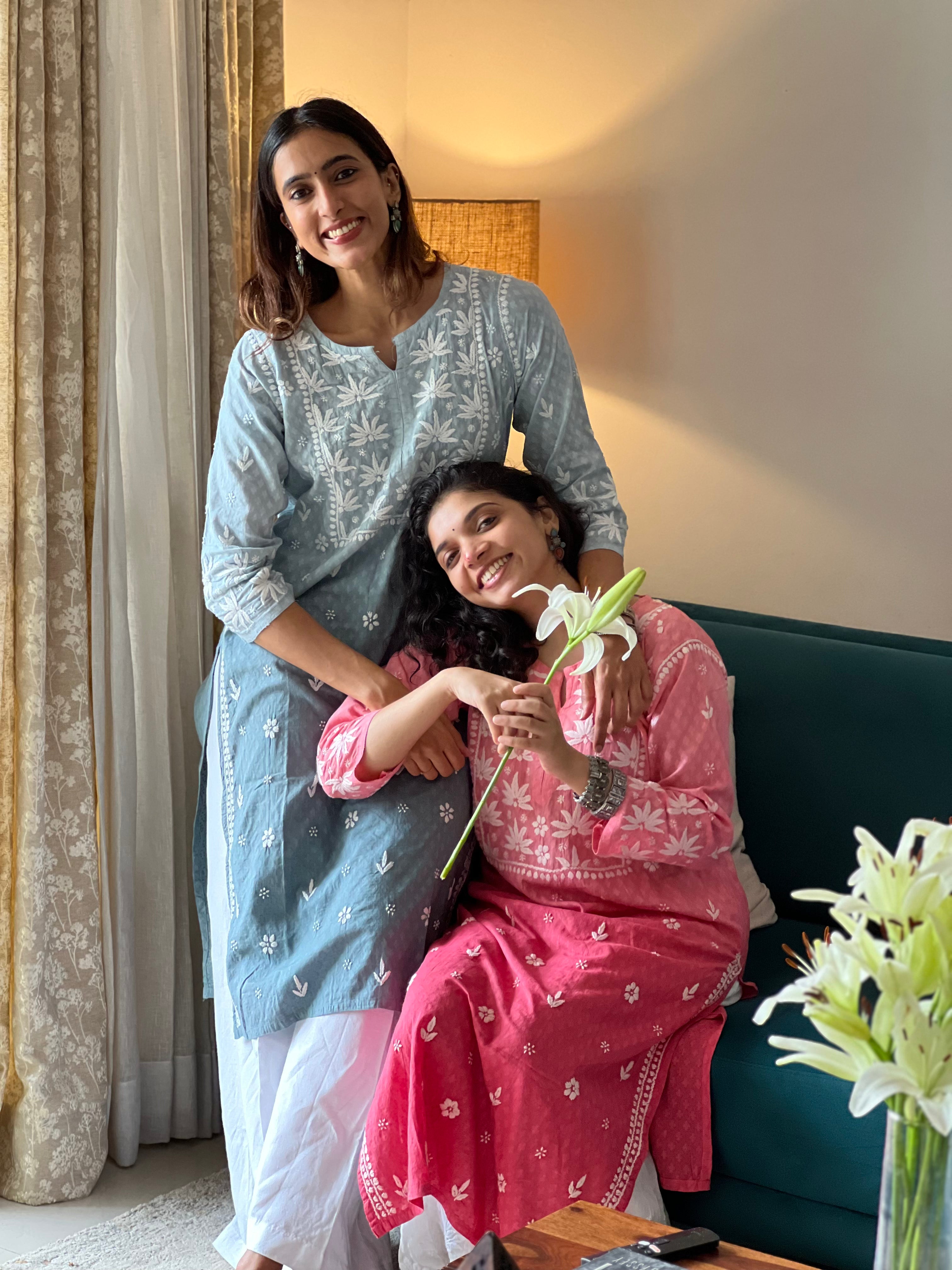 Pure Cotton Chikankari Kurti