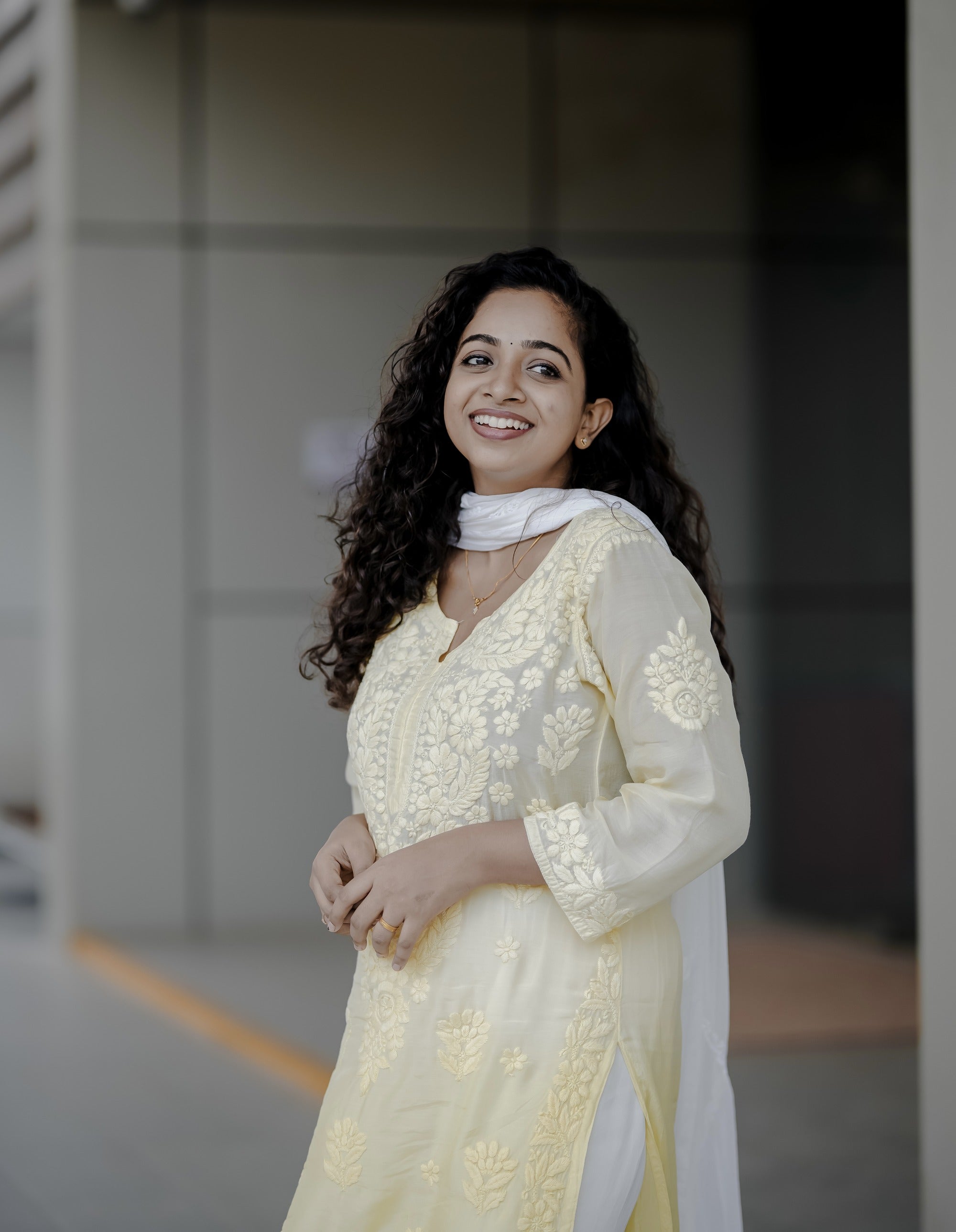Pure Muslin Chikankari Kurti
