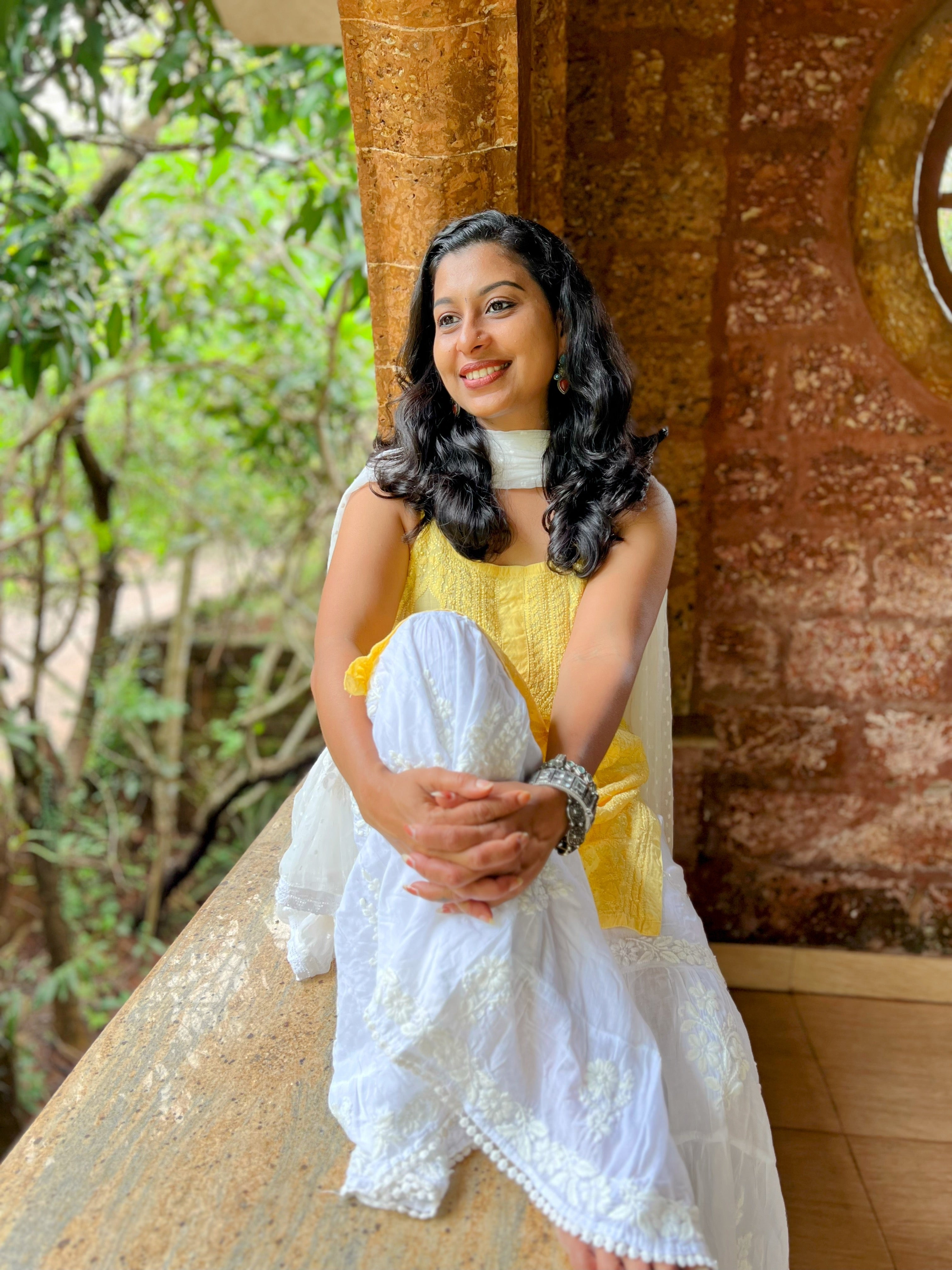 Chikankari Strap Sleeve Short and long Kurtis