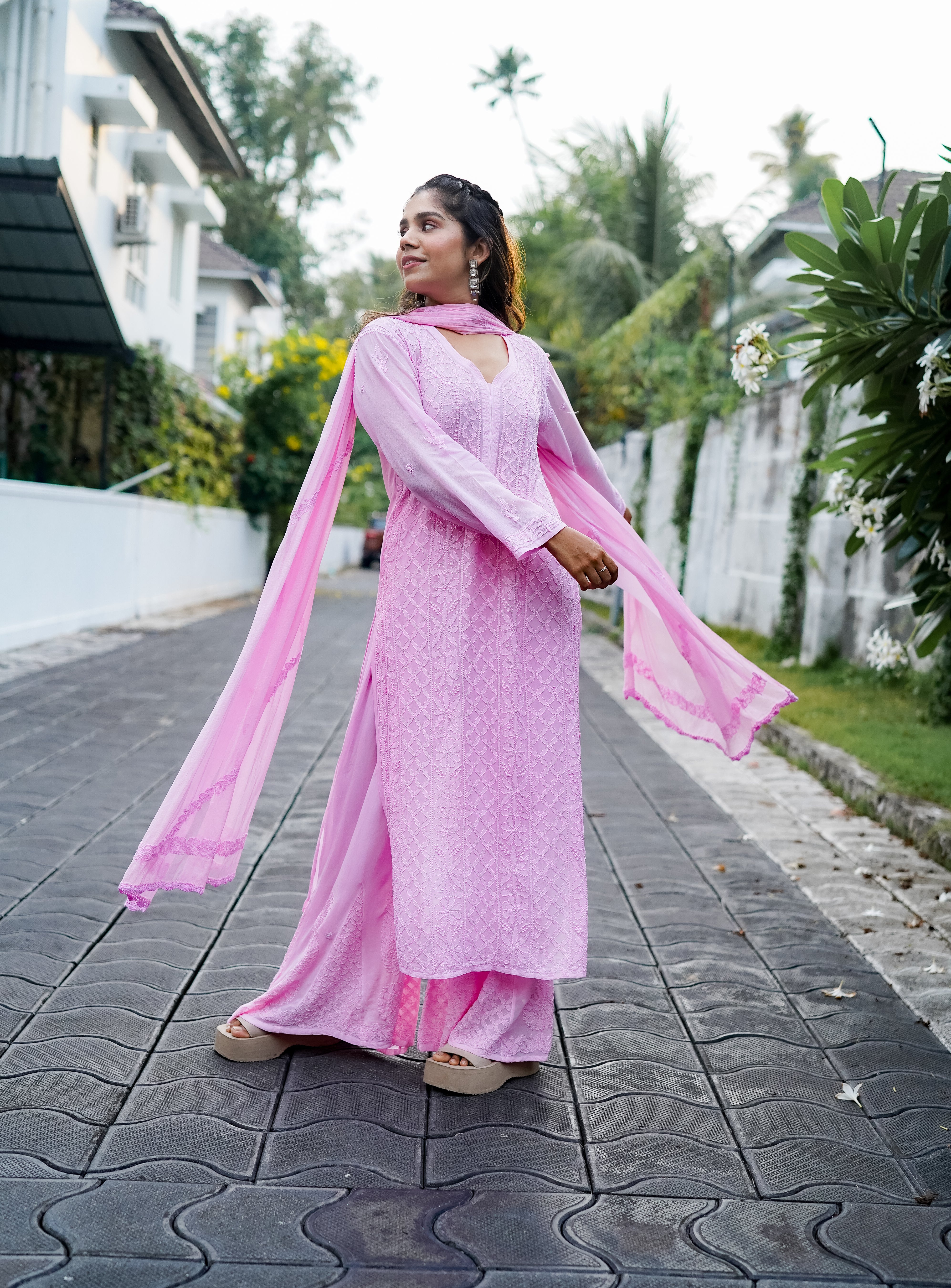 Pure Viscose Georgette Kurti set